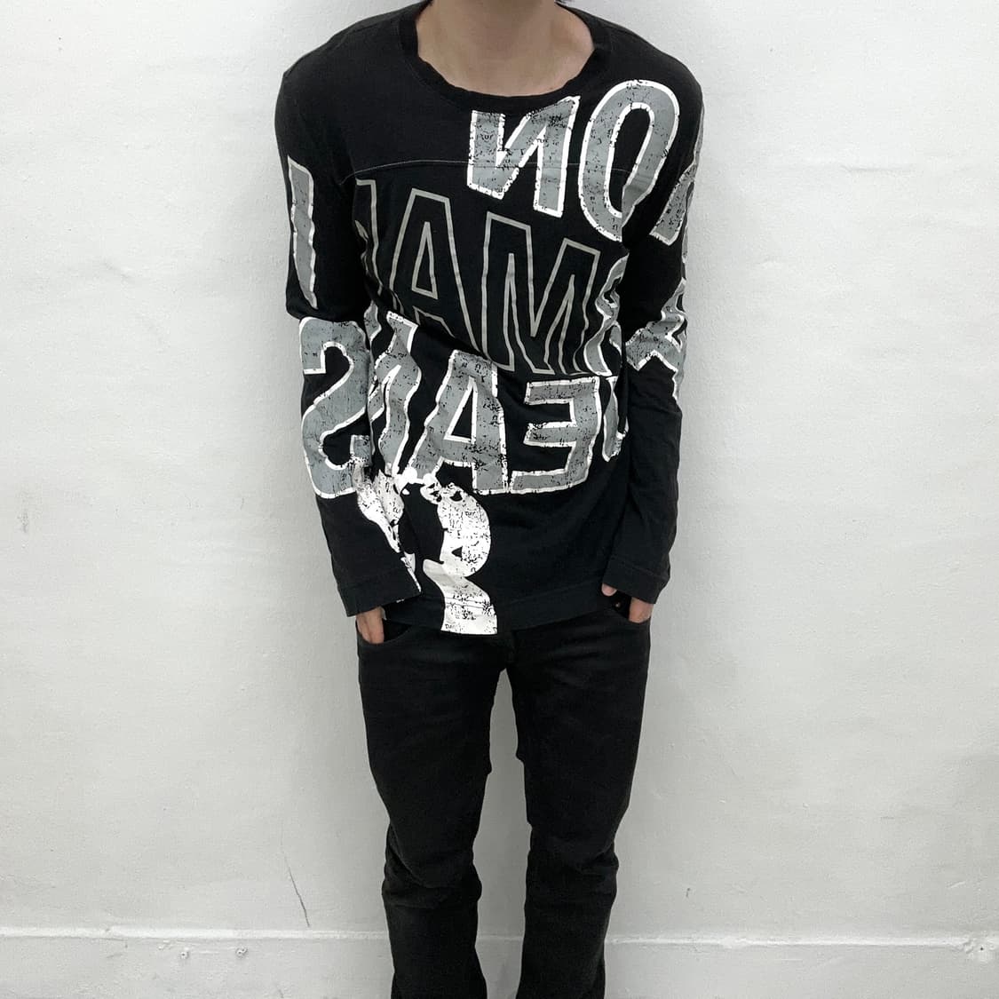 Armani exchange initials printing sleeve 상품이미지2