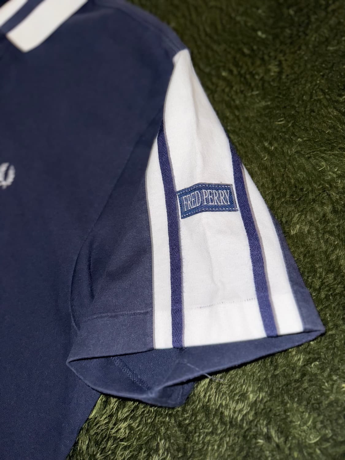[L] 프레드 페리 샘플 MADE IN JAPAN 폴로 티셔츠 네이비 상품이미지4