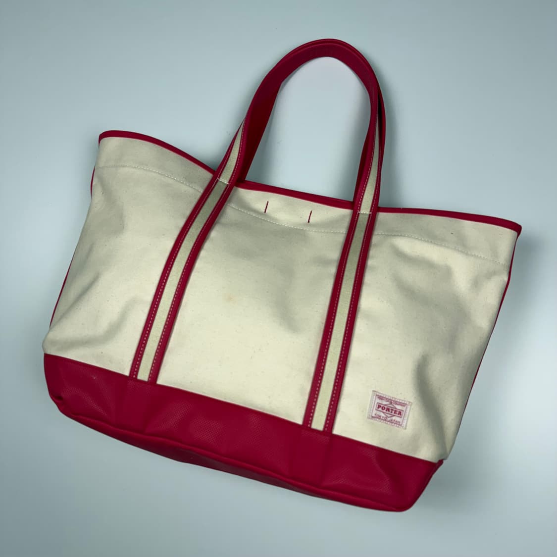 요시다포터 걸 토트백 화이트/핫핑크 L 상품이미지2