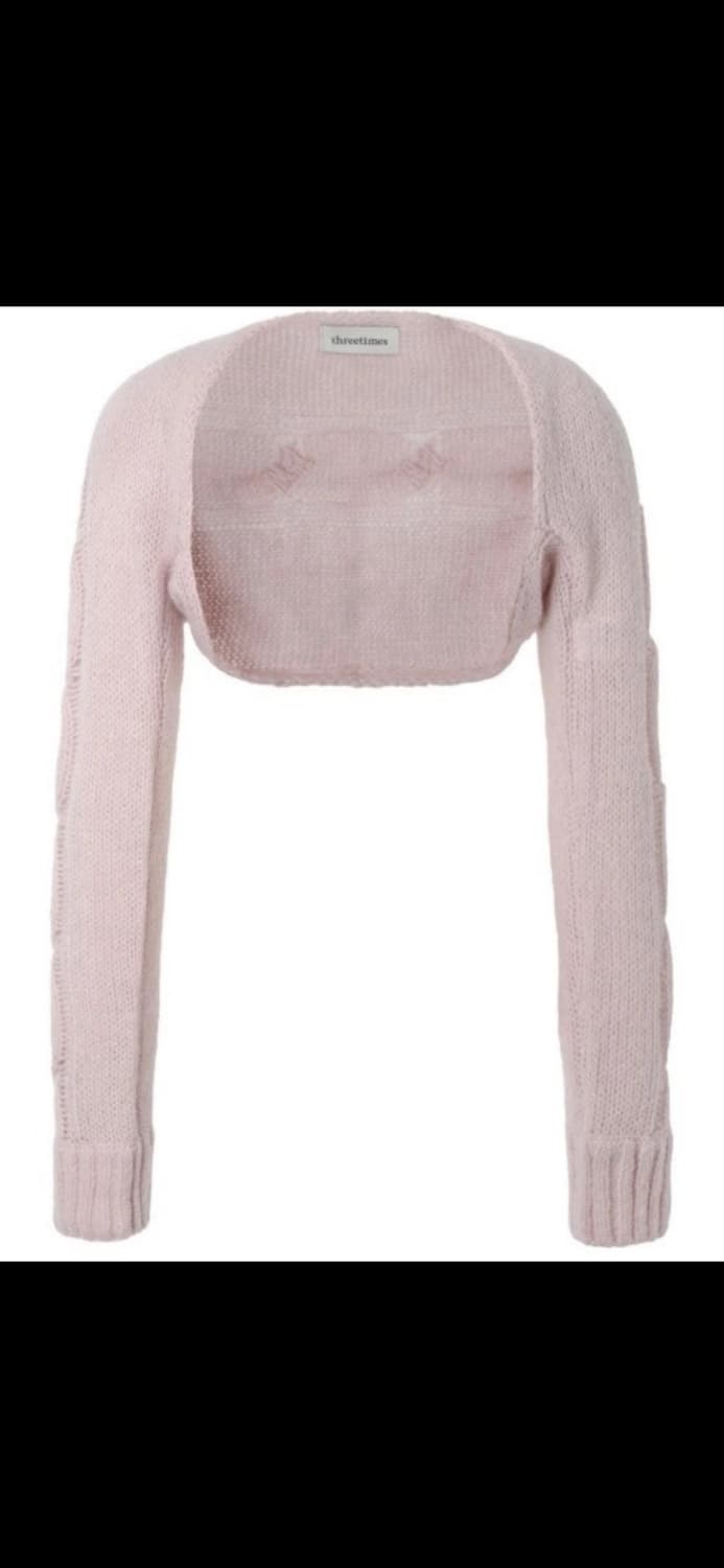 쓰리타임즈 캔디 니트 볼레로 탑 세트 상품이미지2