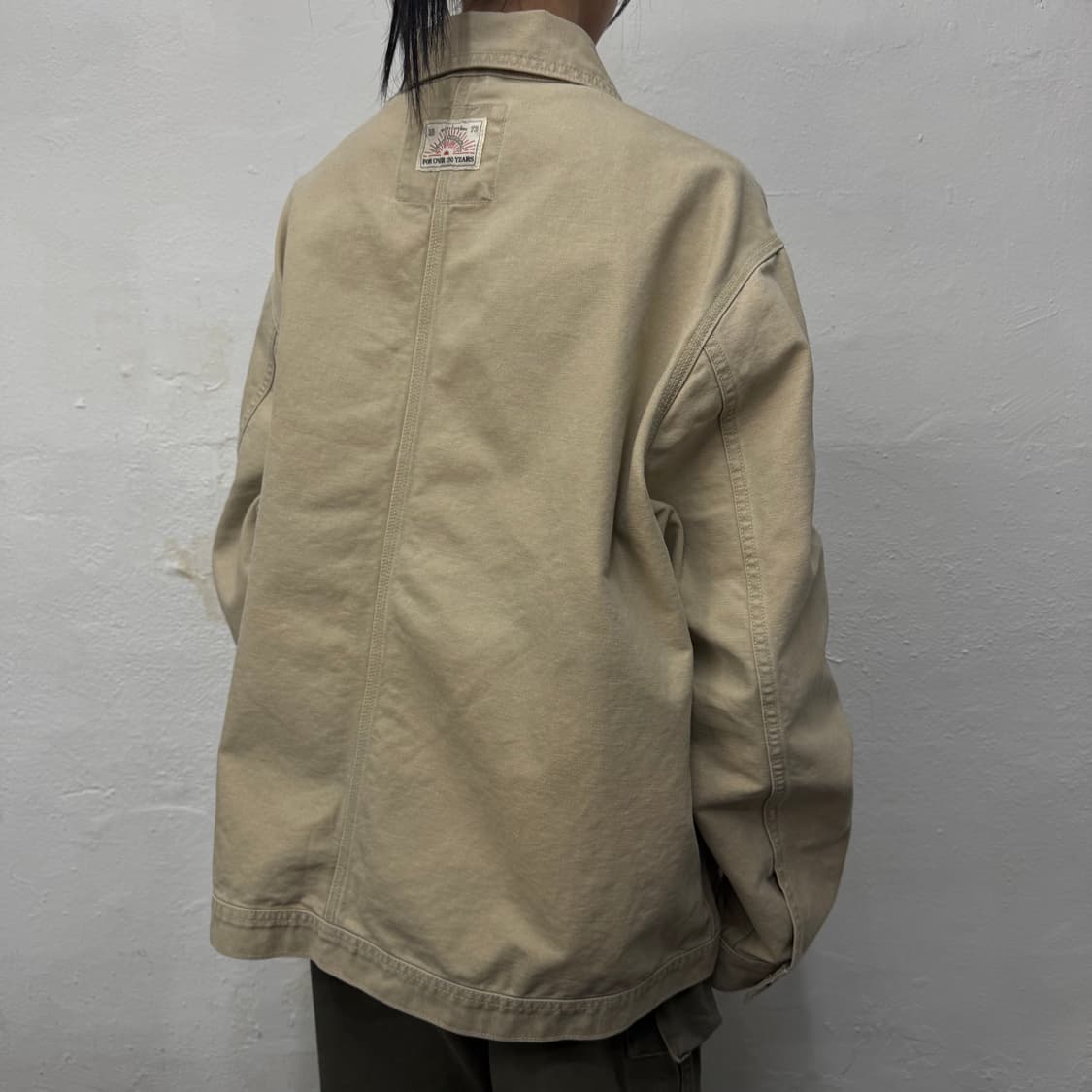 리바이스(Levi's) 아이보리컬러 코튼 캔버스 집업 워크 자켓 상품이미지2