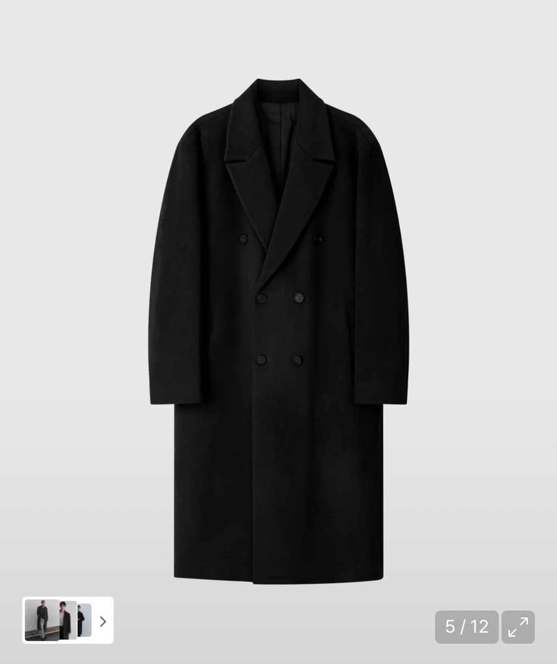 드로우핏 퓨어 캐시미어 로브 더블 코트 XL 상품이미지2