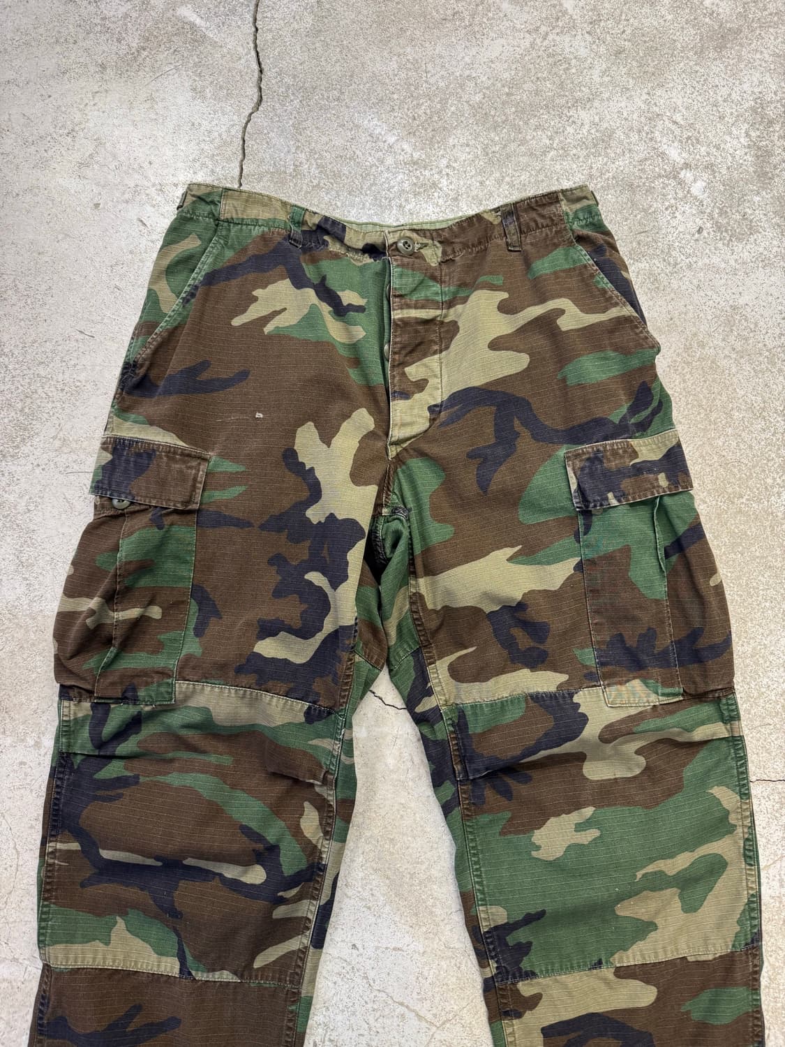 80s US 밀리터리 립스탑 우드랜드 BDU 팬츠 상품이미지2