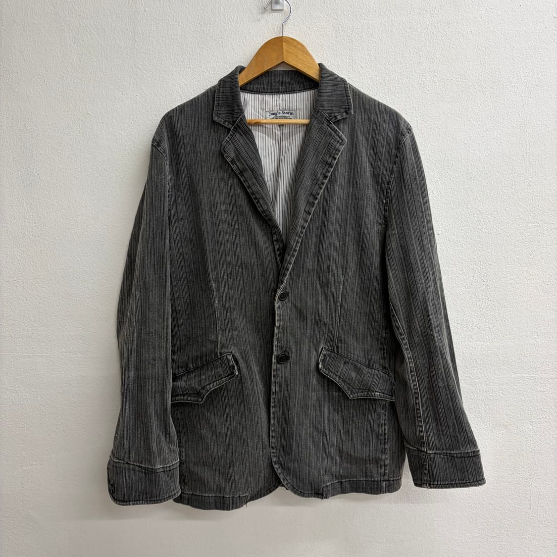 정글스톰 빈티지 스트라이프 블레이저 재킷(XL) 상품이미지1