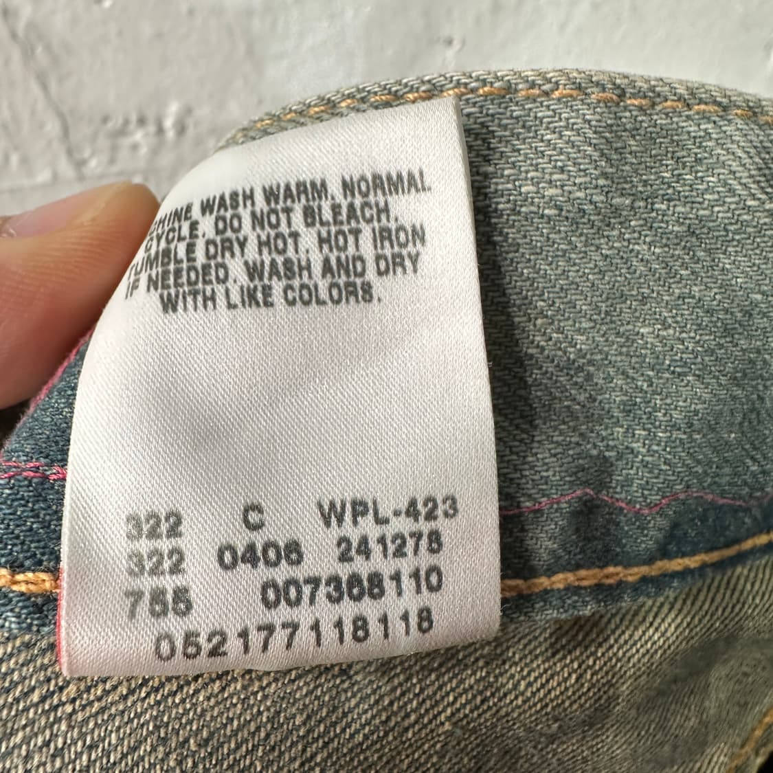 리바이스 로우부츠컷 청바지 33 상품이미지5