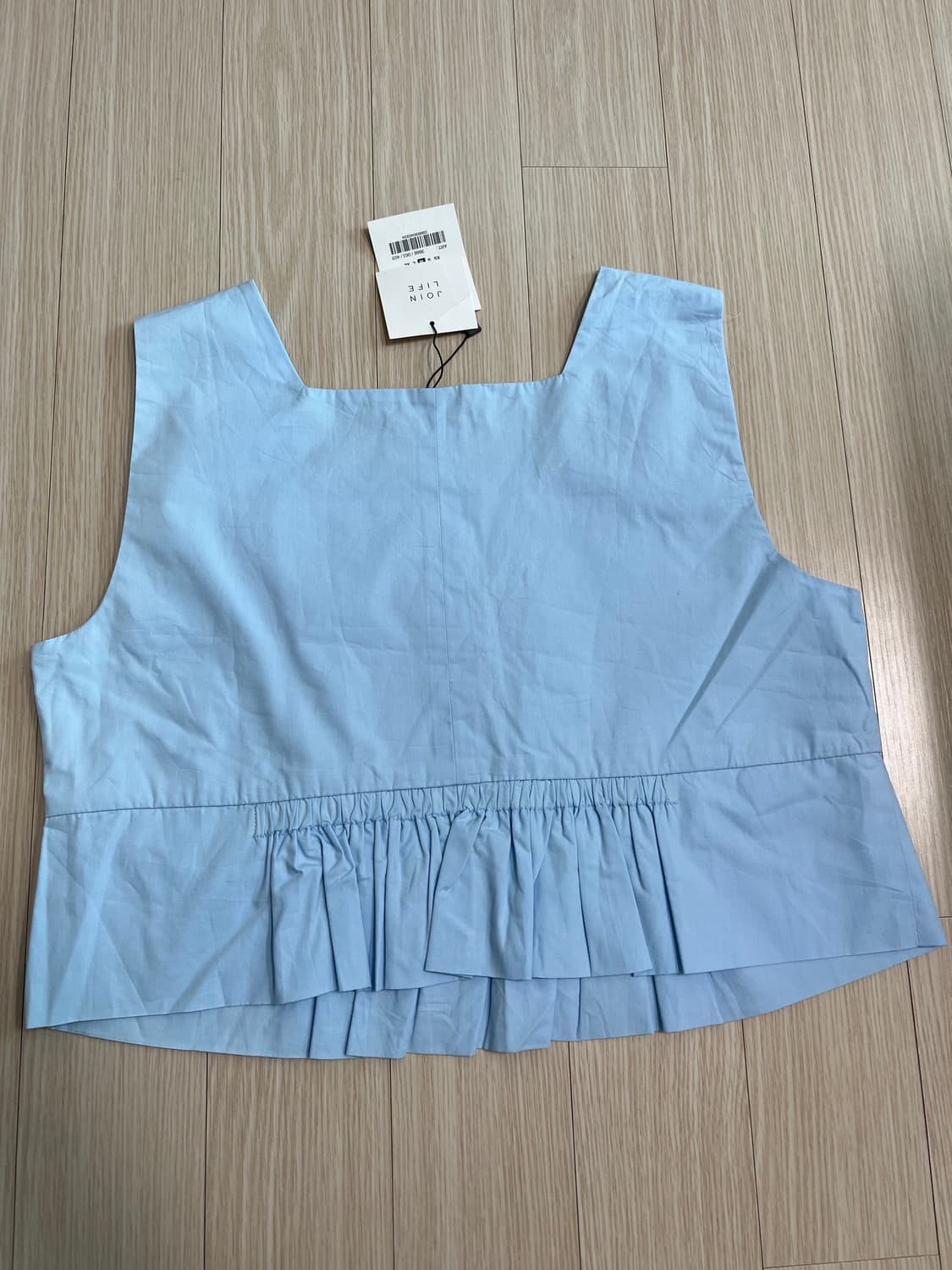 [새제품] ZARA 스카이블루 민소매 블라우스 상품이미지2