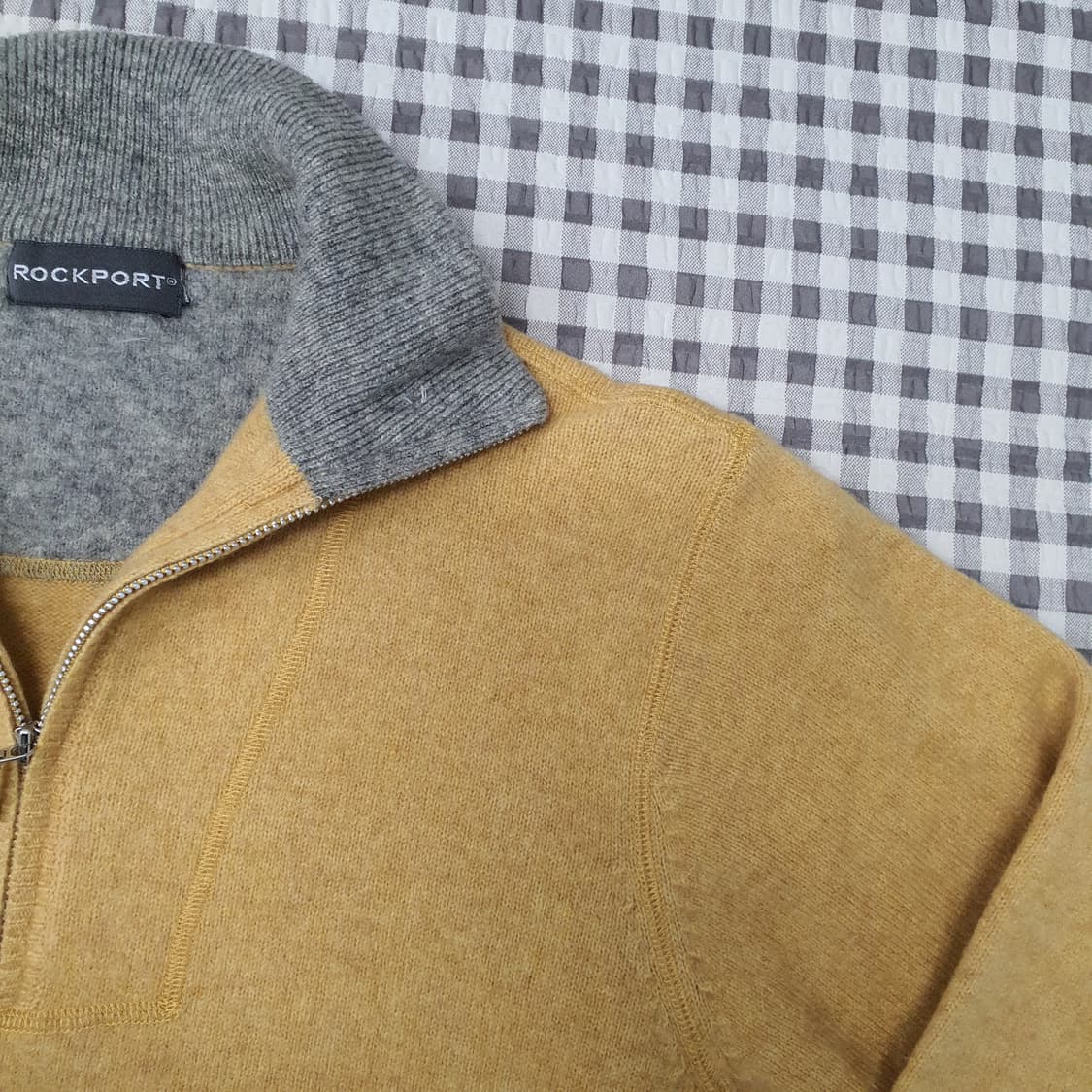 록포트 울100 하프집업 스웨터 남자95 상품이미지3