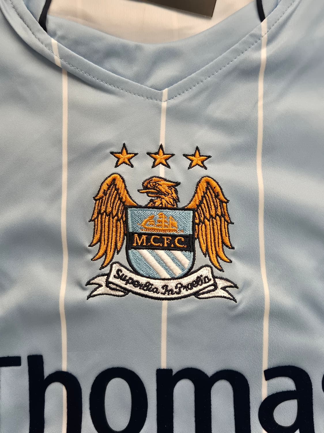 커스텀) 07-08 맨시티 홈 엘링 홀란드 커스텀 마킹 유니폼  L 상품이미지4