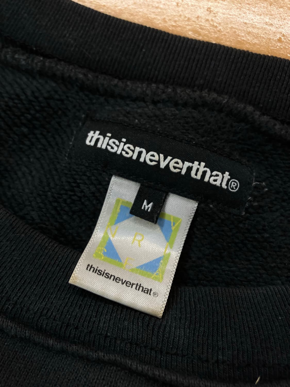 디즈이즈네버댓 맨투맨 블랙 M #csz2278 상품이미지5