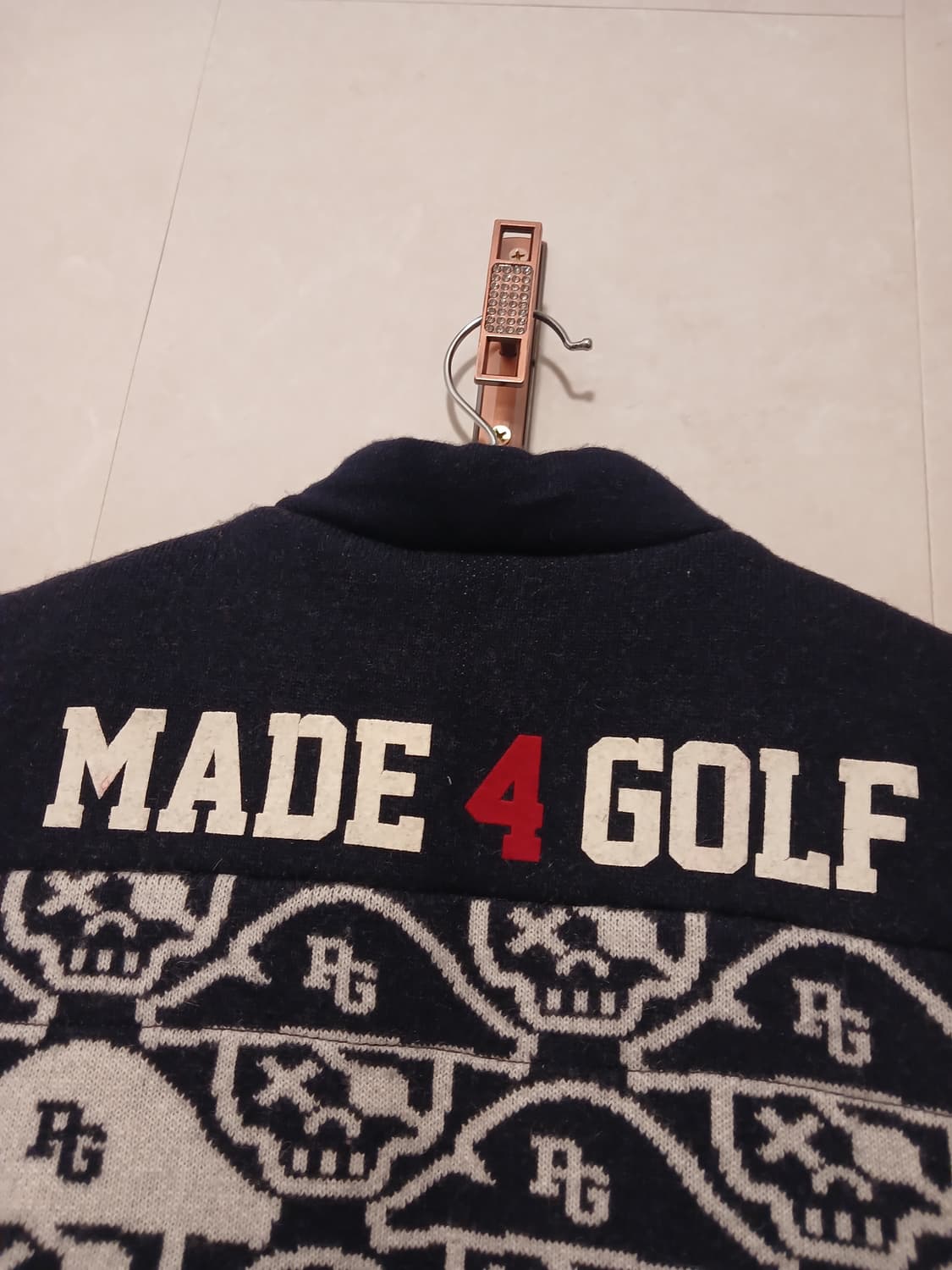 파리게이츠 정품 해골 패턴 모직 조끼 1 사이즈 상품이미지9