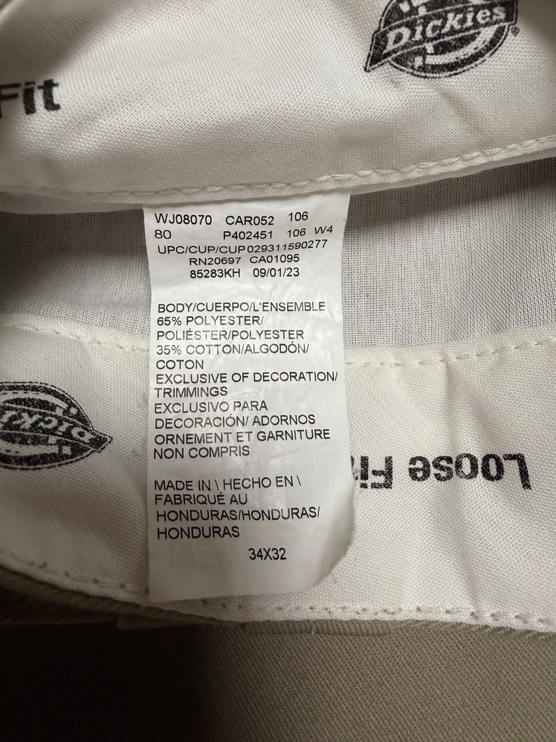 Dickies 디키즈 더블니 85283KH 34/32 상품이미지4