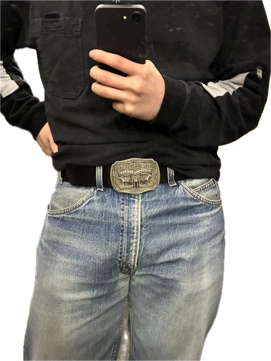 (30~34)Levis 리바이스 헤리티지 빅버클 소가죽 레더벨트  상품이미지10