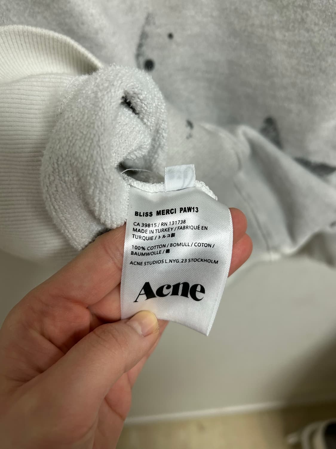 아크네스튜디오 맨투맨 스웻셔츠 상품이미지4