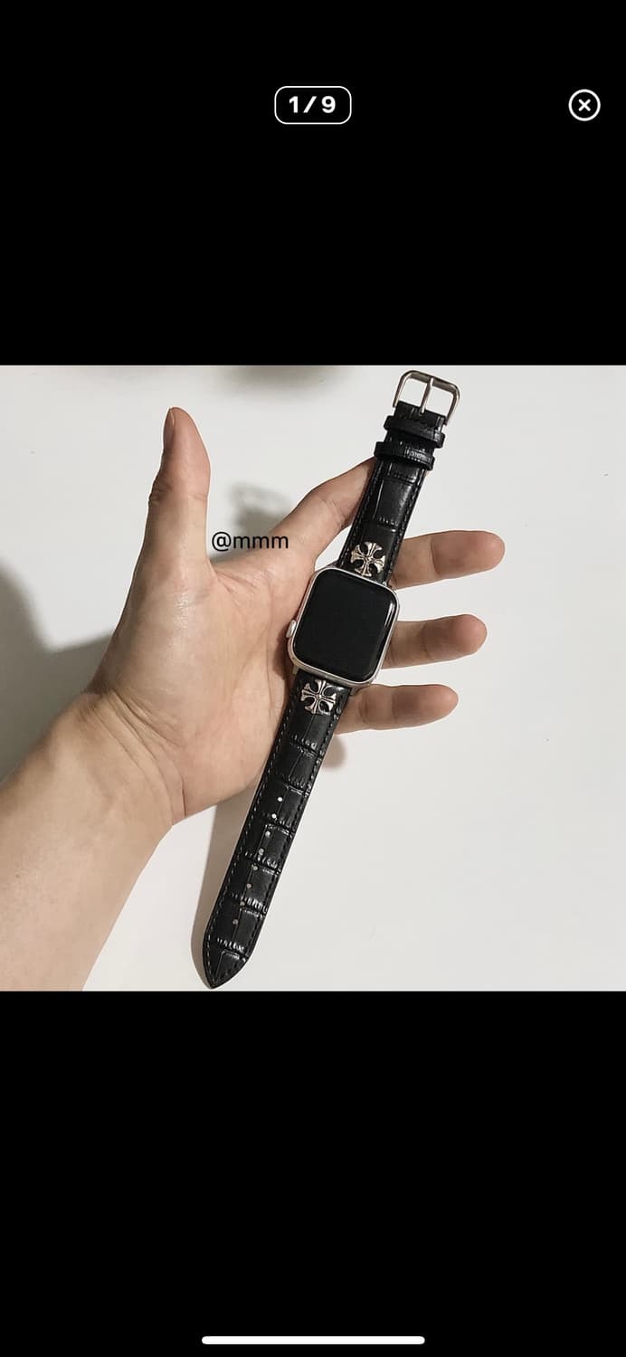 애플워치 가죽스트랩 새상품 상품이미지1