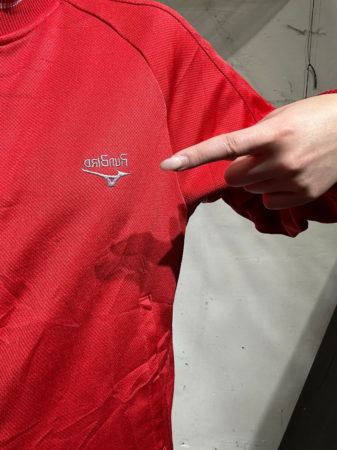 미즈노 레드 로고 트랙탑 져지 상품이미지4