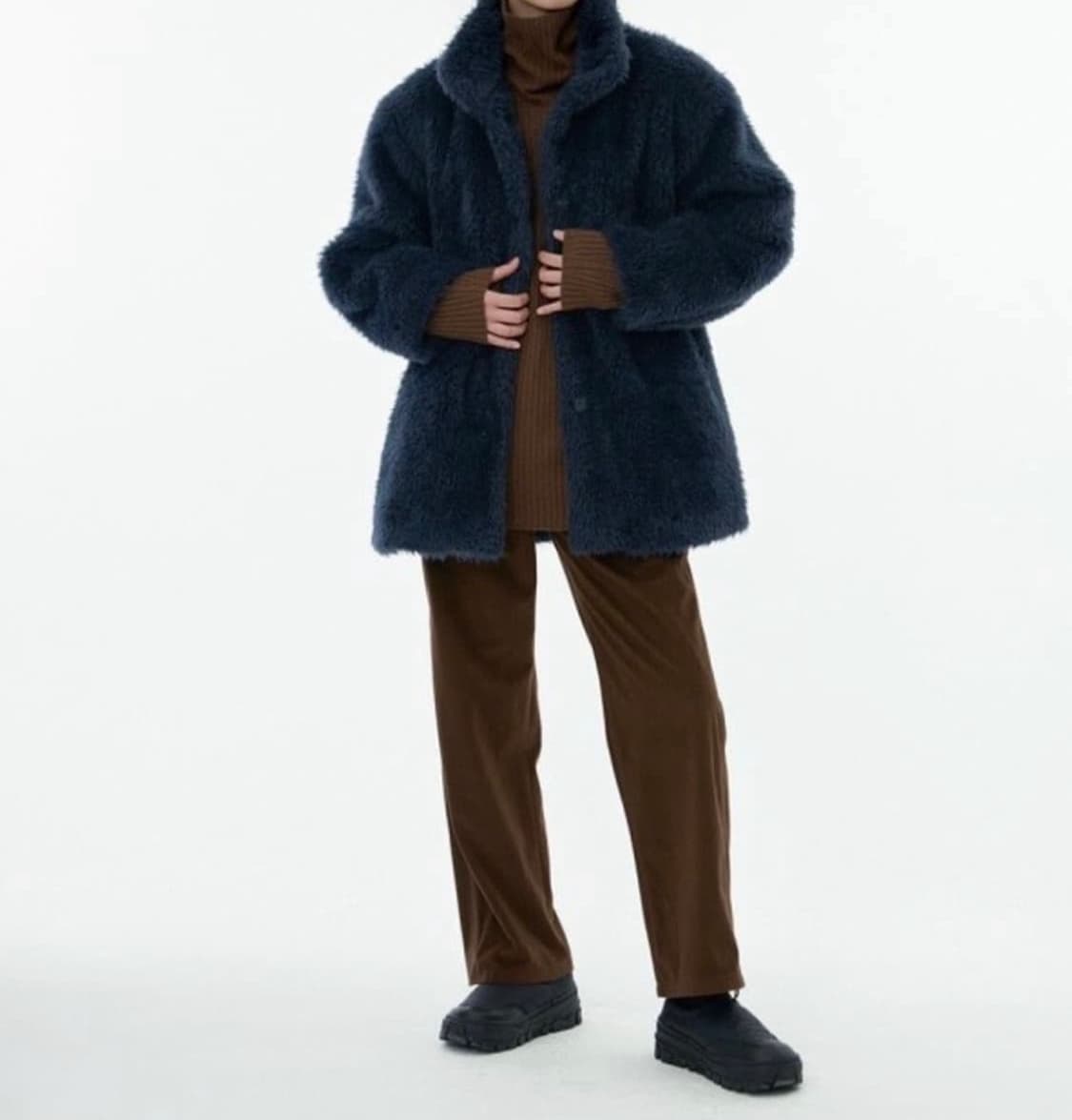 아모멘토 SHAGGY HALF COAT 0사이즈 상품이미지2