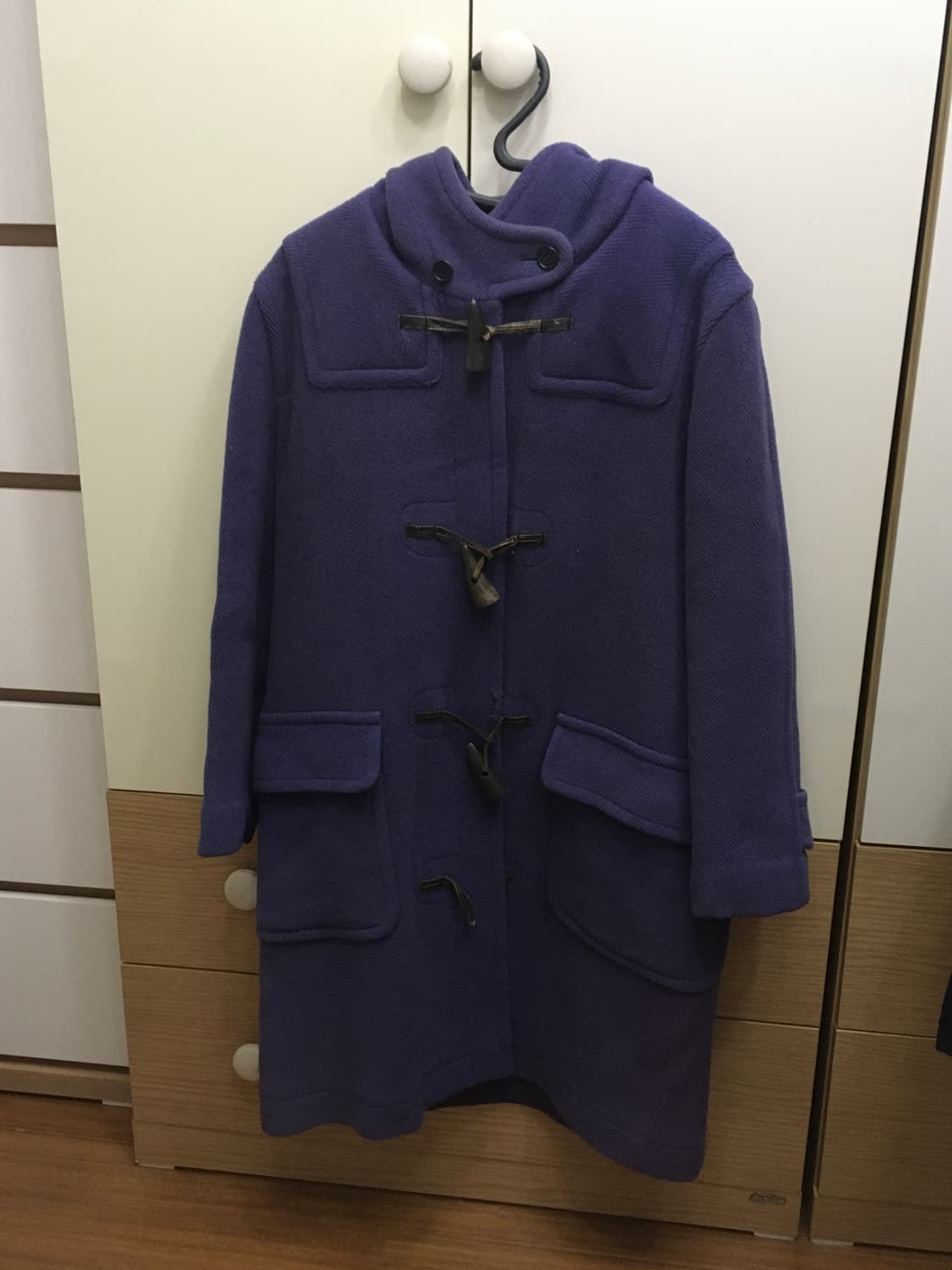 빈티지 더플코트 보라색 떡코 상품이미지3