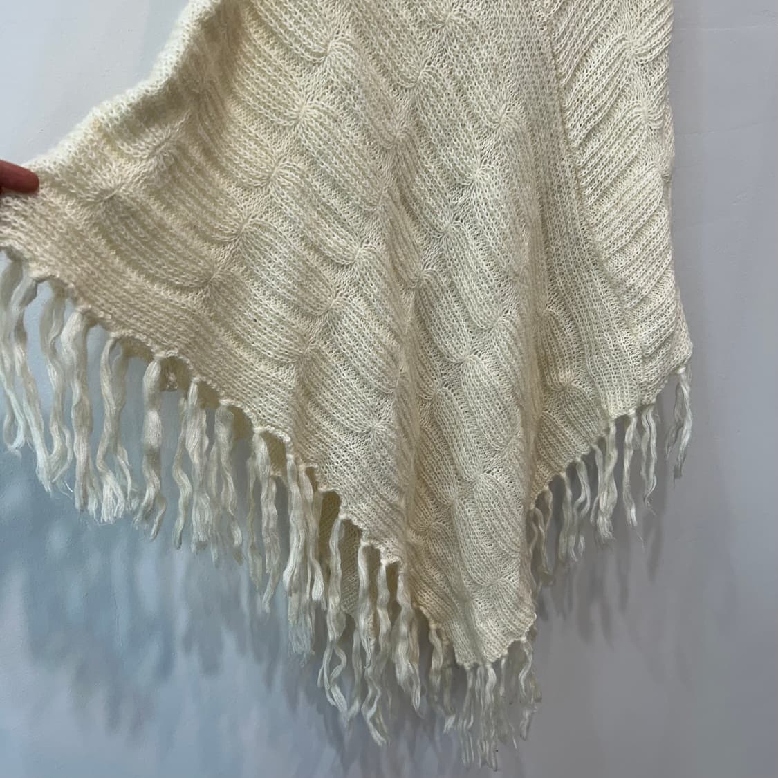 아이보리 모헤어 터틀넥 케이프 상품이미지4