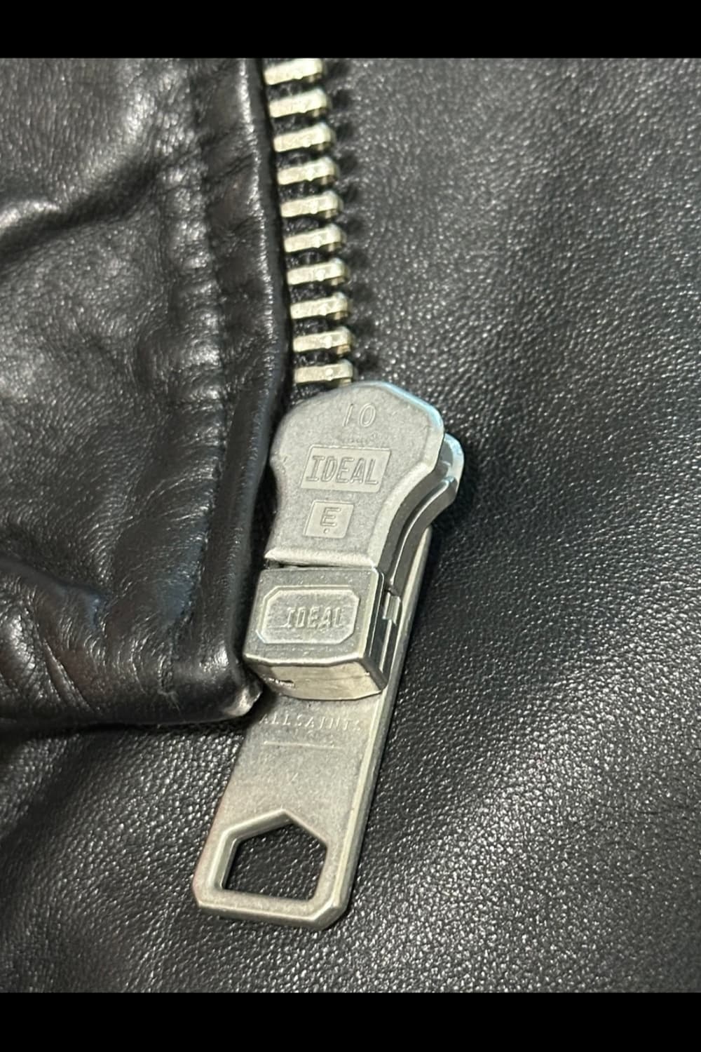 새상품급)올세인츠 램스킨 바이커자켓M/블랙 상품이미지9