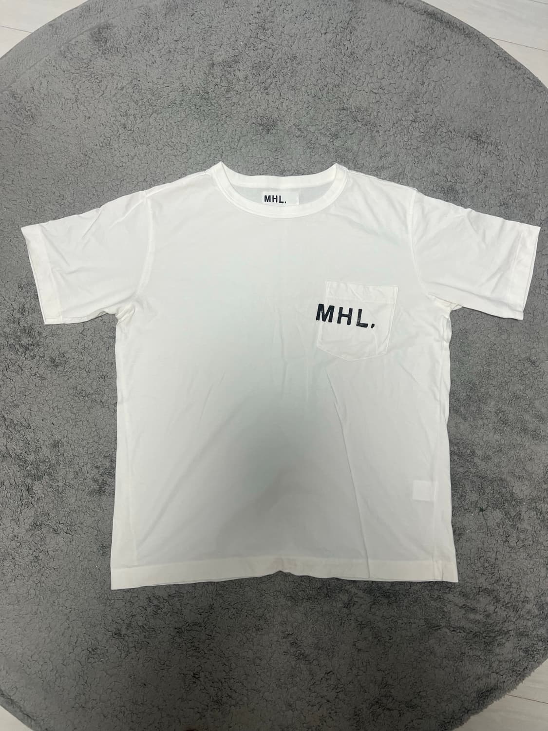 MHL (마가렛호웰) 로고 반팔 티셔츠 XL 사이즈 상품이미지1