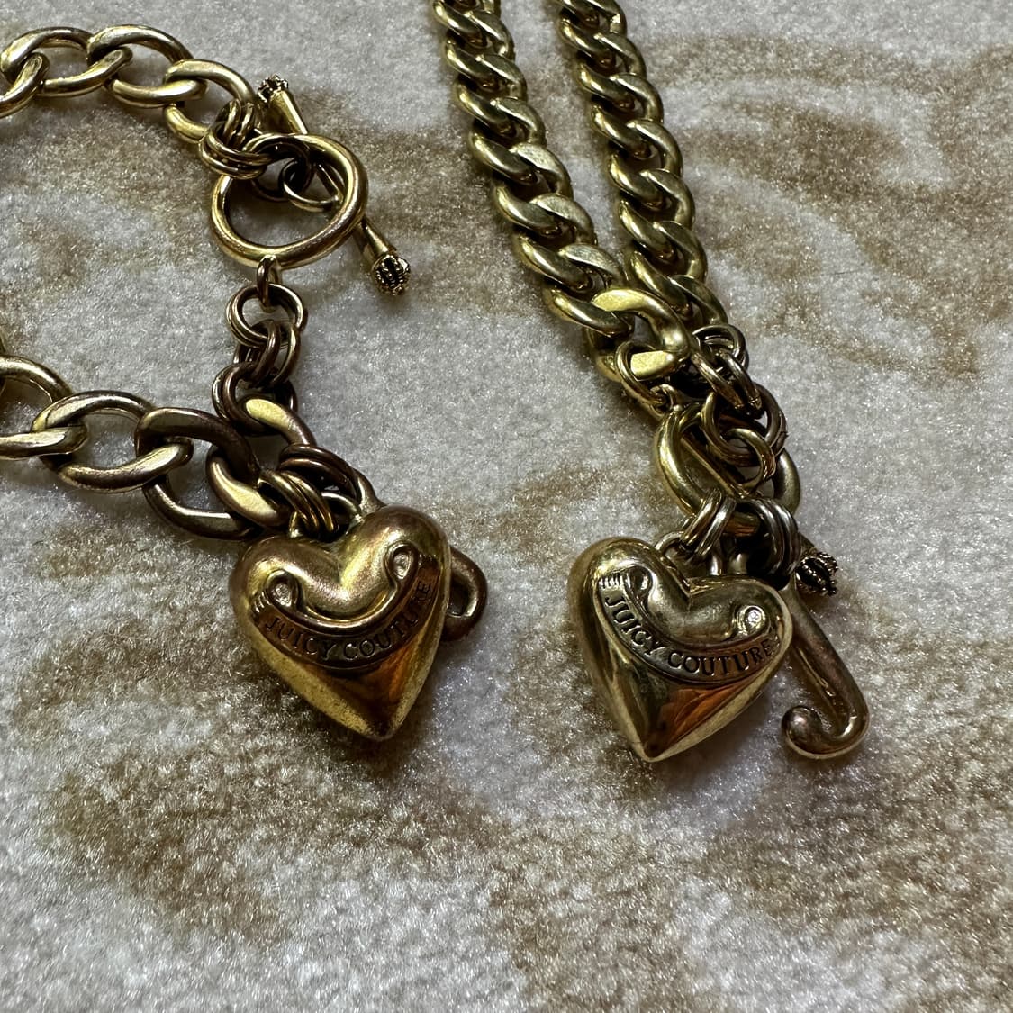 쥬시꾸뛰르 체인 목걸이 팔찌 세트 상품이미지3