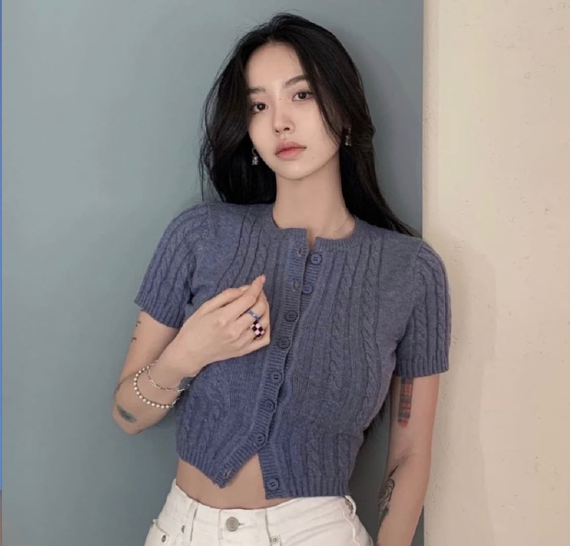 [단종][새상품반값특가] 페일제이드 트위스트 쿠앤크 반팔 가디건 상품이미지2