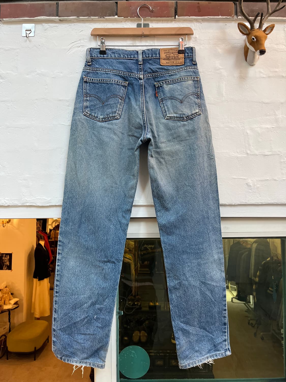 Levis 610 오렌지탭 워싱 데님 팬츠 30x32 상품이미지8