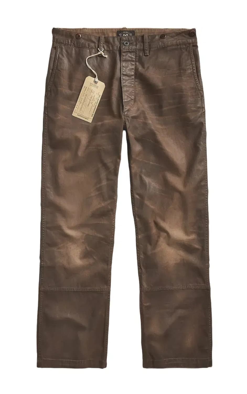 30/30 RRL 더블알엘 왁스 코티드 필드핏 치노 워크 팬츠 브라운 상품이미지9