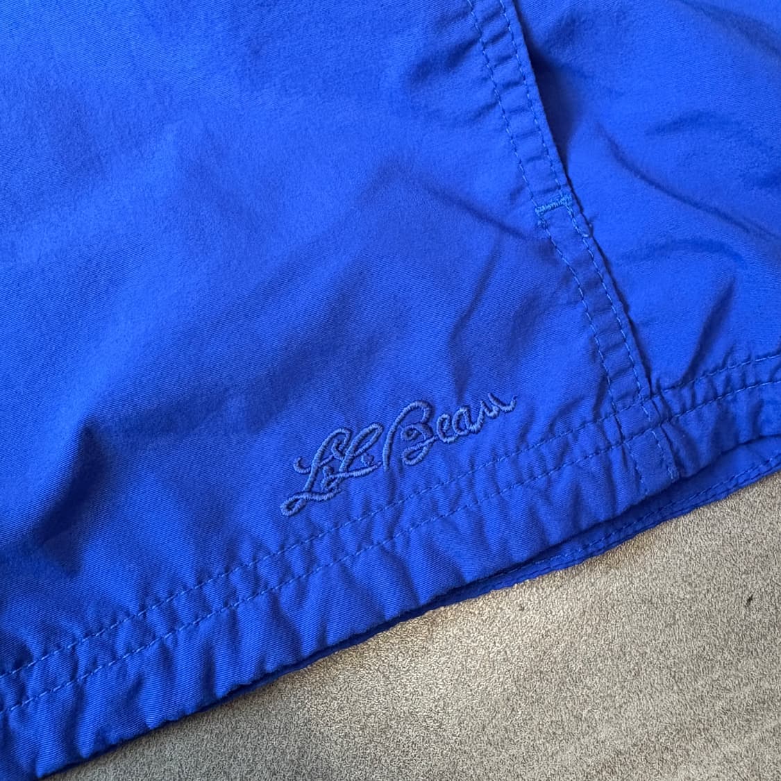 90s L.L.bean 90년대 미국 생산 엘엘빈 블루 패커블 바람막이 상품이미지9
