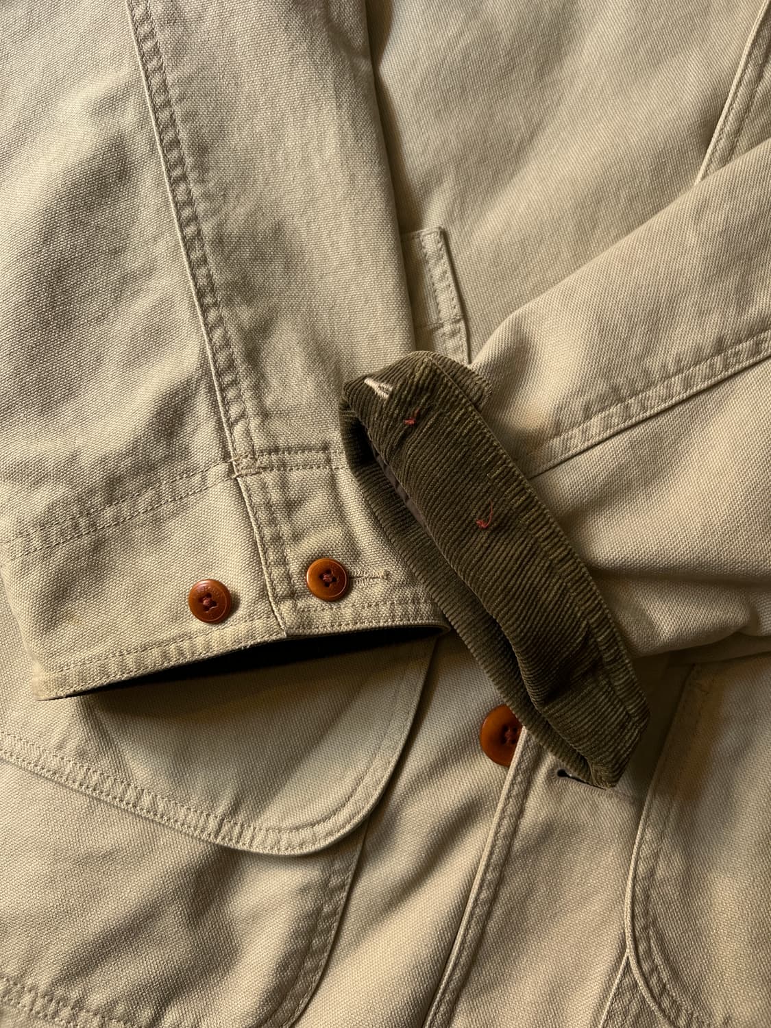 [L]L.L.Bean USA 엘엘빈 타탄체크 라이닝 아이보리 헌팅 자켓 상품이미지5