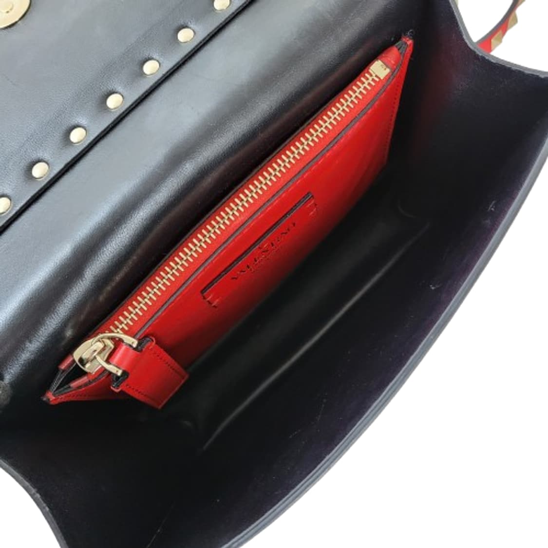 정품 발렌티노 락스터드 레드 크로스백 상품이미지10