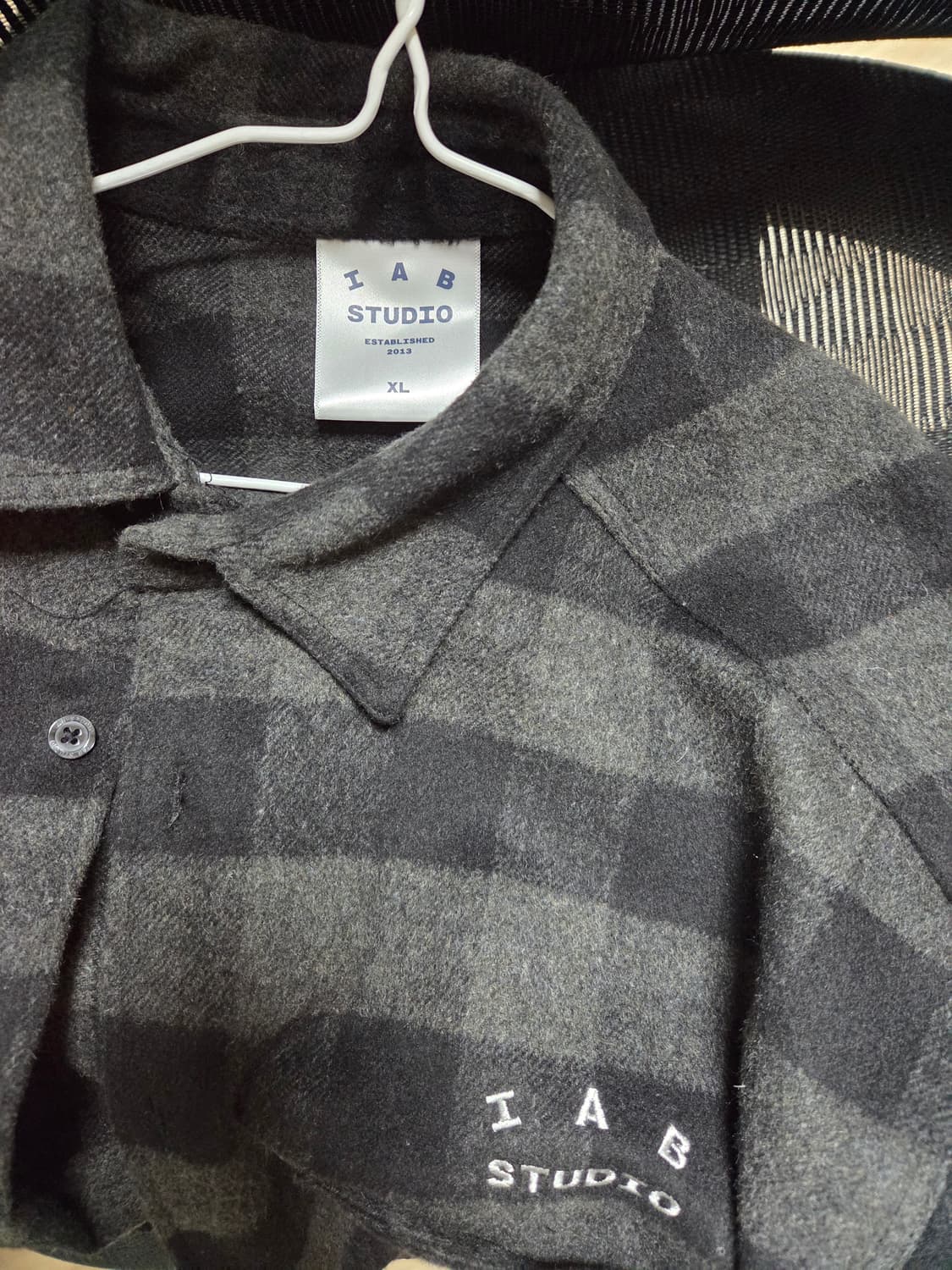 IAB Studio Gingham Check Shirt Black Whi 상품이미지2