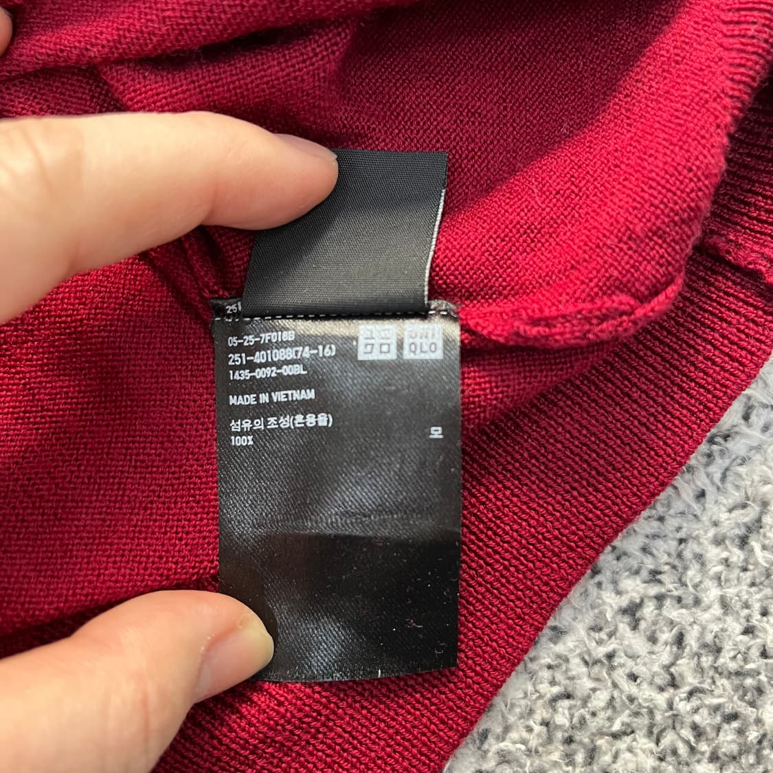 M 유니클로 여성 반팔 니트 0403M 상품이미지3