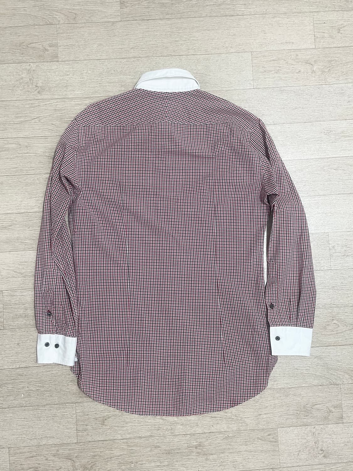 버버리 블랙라벨 슬림핏 깅엄체크셔츠 상품이미지4