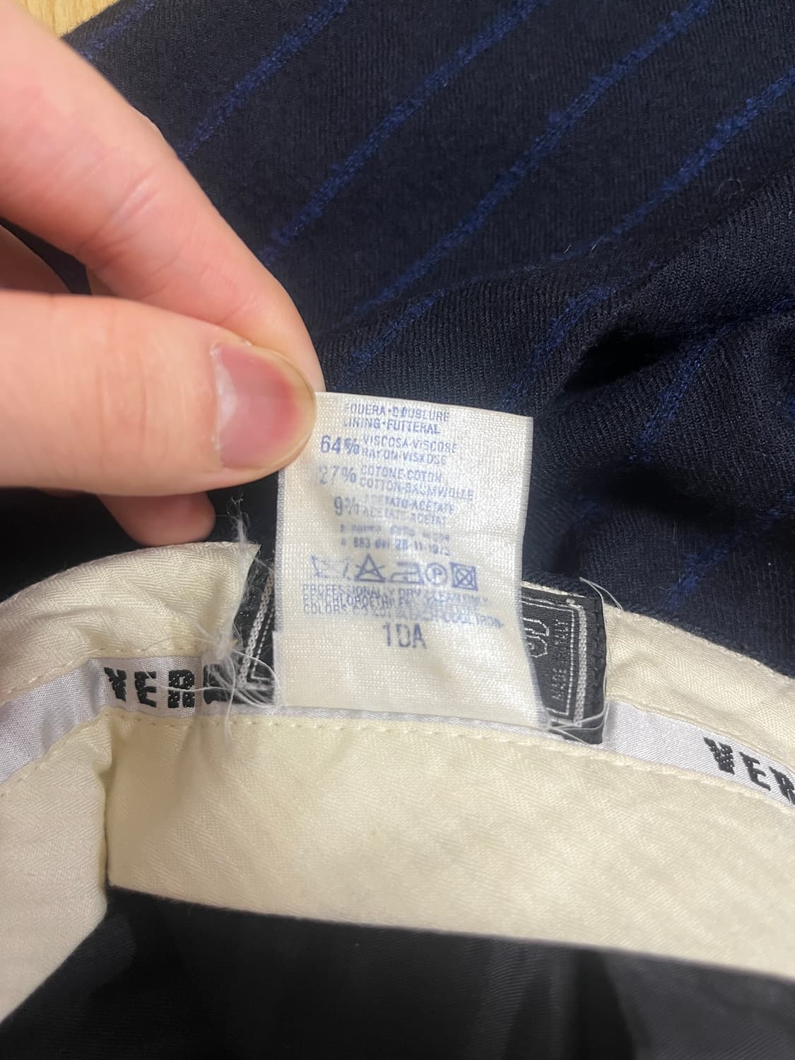 [34] Versus Versace 이태리 울 스트라이프 슬랙스 팬츠 상품이미지4