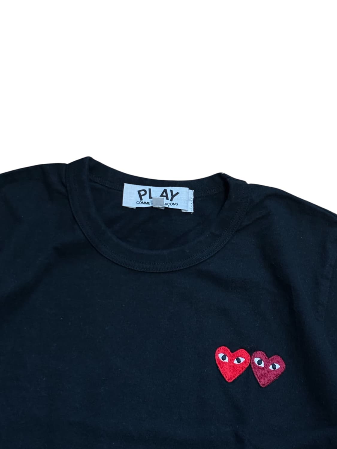 꼼데가르송 더블하트 와펜 반팔 상품이미지3