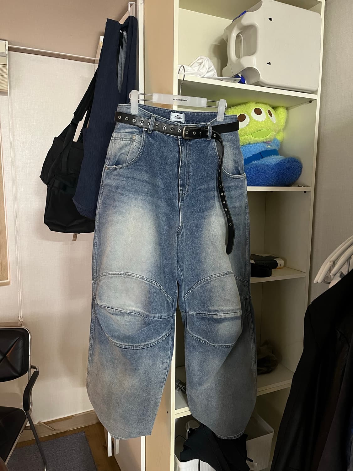 [m] mjd 3D KNEE DENIM PANTS 상품이미지1