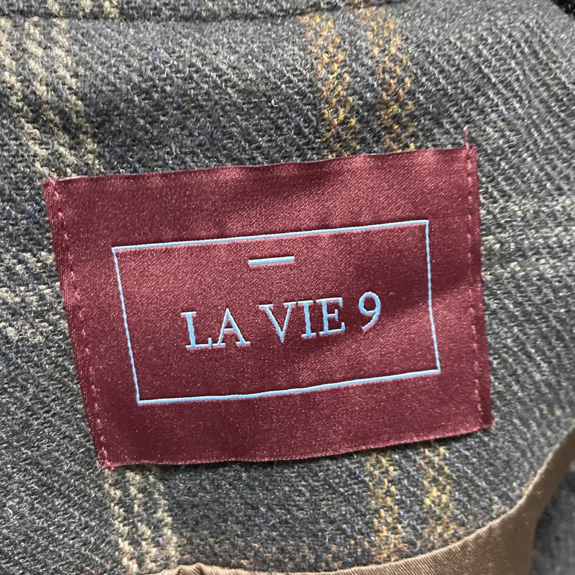 LA VIE 9 여성 체크 모직 더블 롱코트 F 상품이미지4