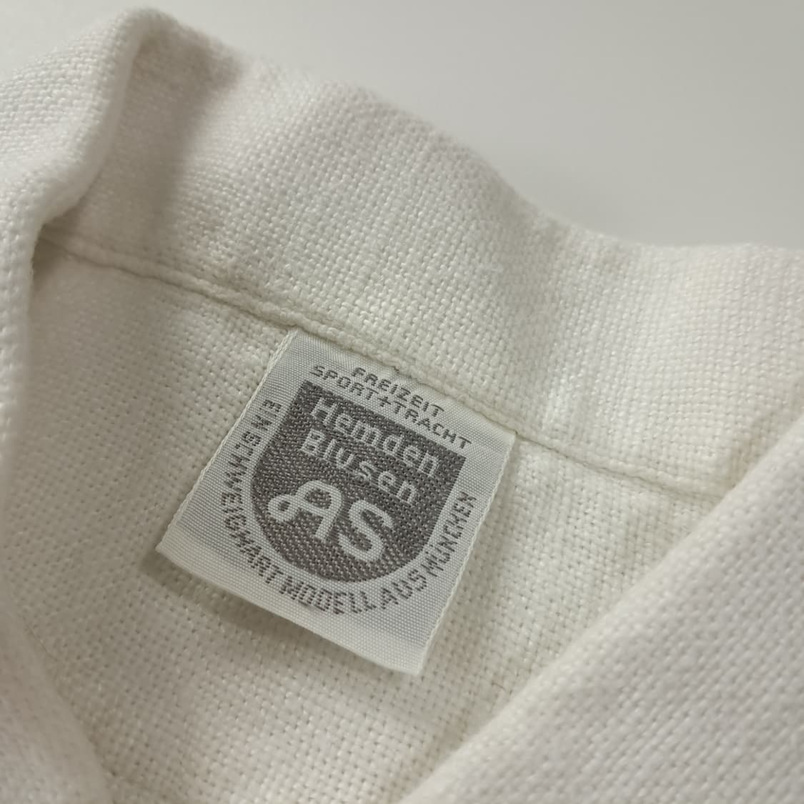 CK882 XL AS 90s 독일판 린넨 바바리안 화이트 셔츠 남방 상품이미지3