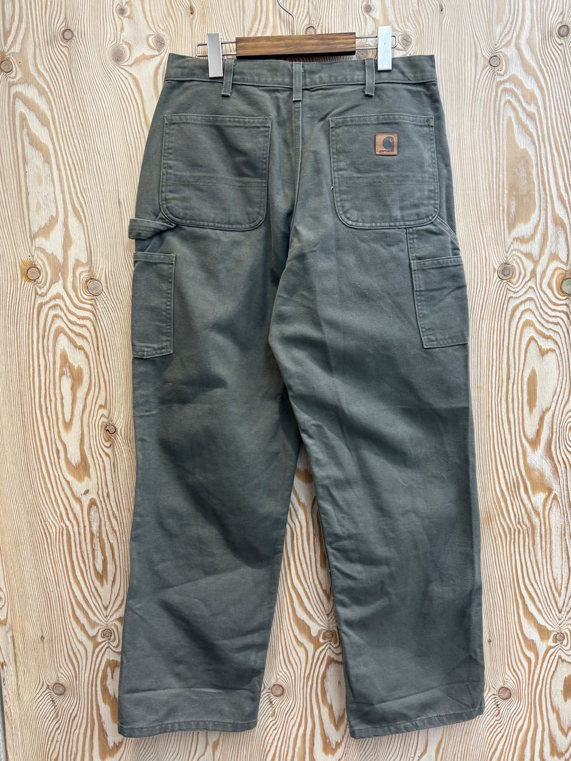 칼하트 B11 모스그린 싱글니 카펜터 팬츠 상품이미지1