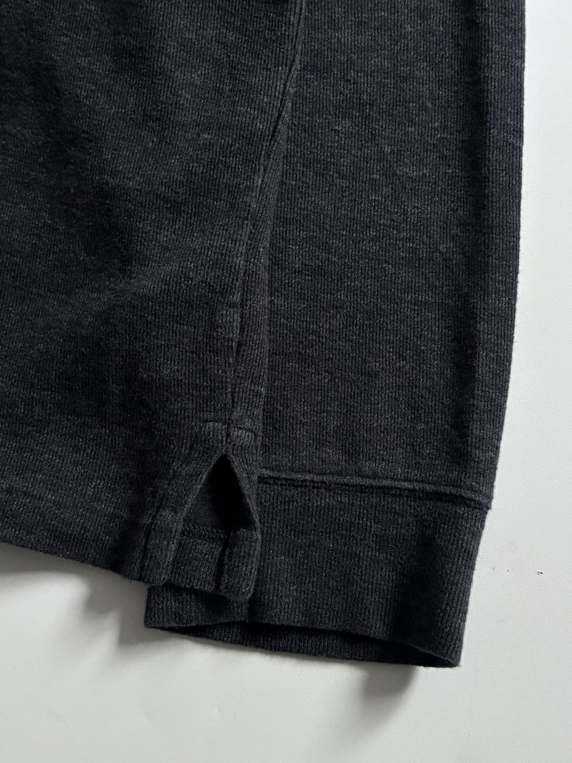 Polo 폴로 랄프로렌 신형라벨 차콜컬러 하프집업 니트 상품이미지4