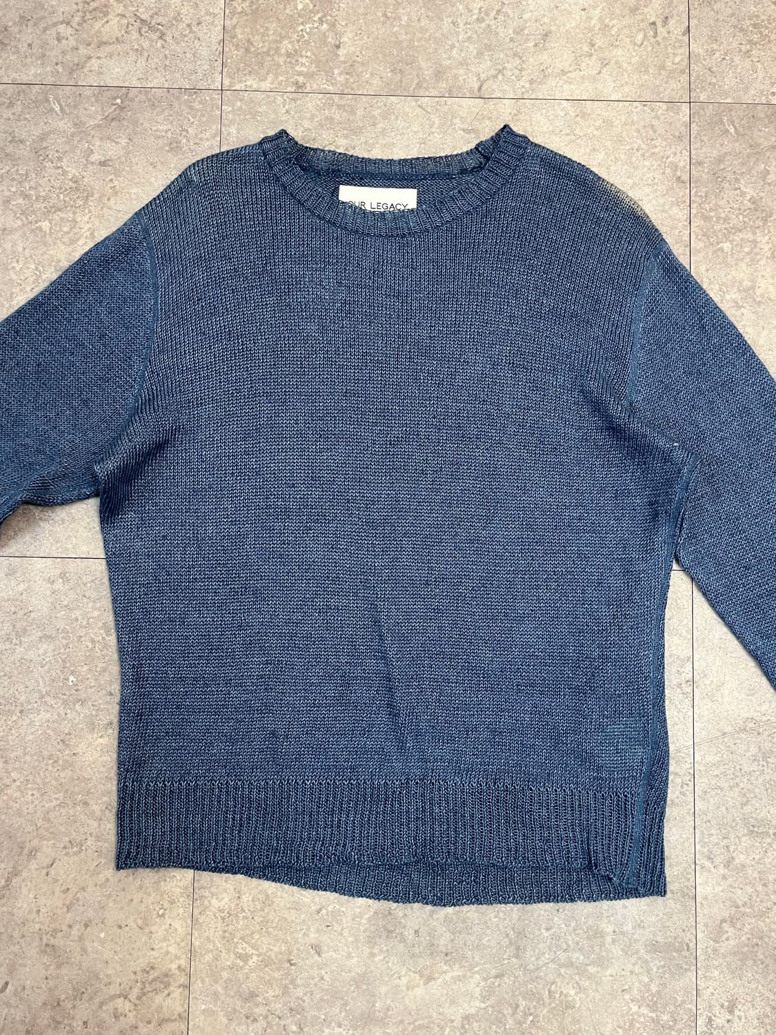 아워레가시 헴프 스웨터 블루 50 #csz2469 상품이미지5