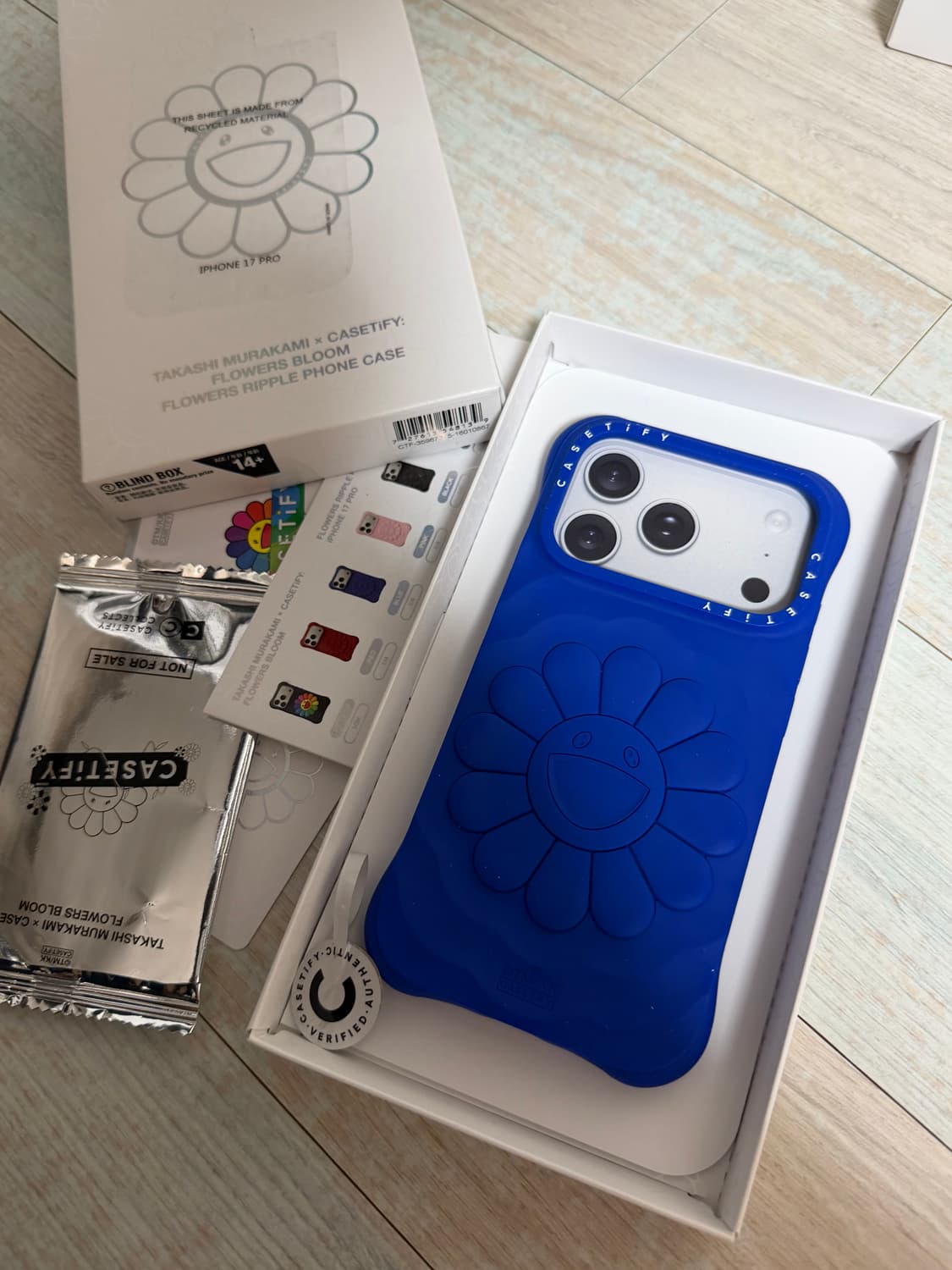 아이폰17프로 케이스티파이 무라카미 리플 케이스 블루 새제품 상품이미지1
