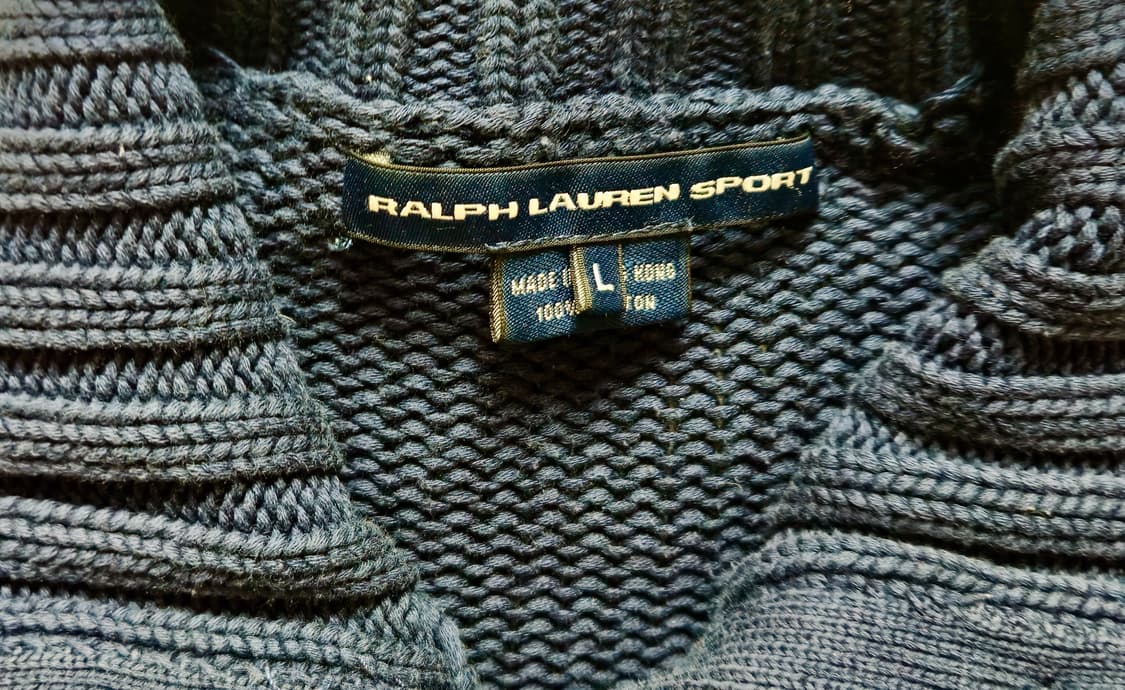 Polo 폴로 랄프로렌 스포츠 버튼니트 하이넥 가디건 L 상품이미지3