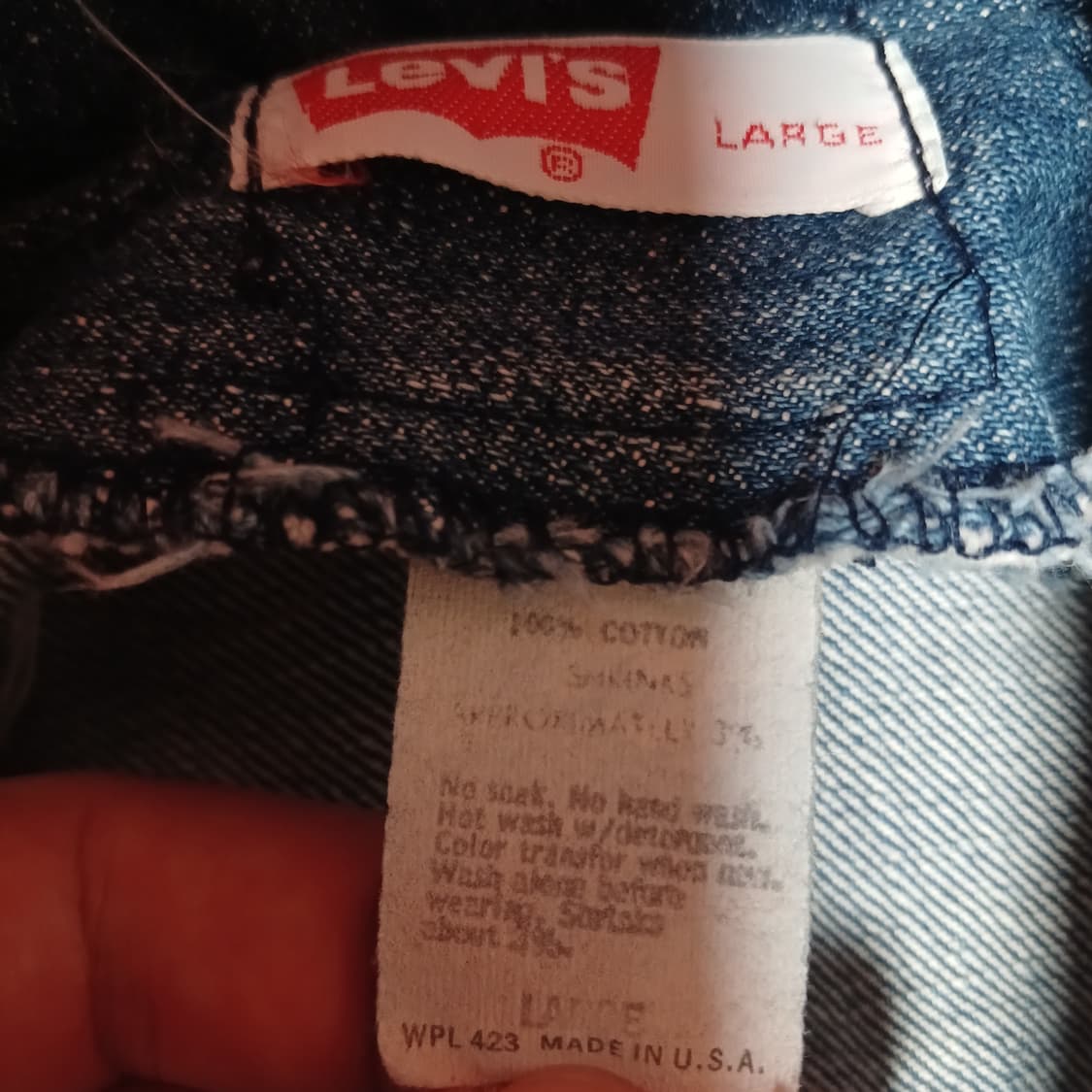 리바이스 데님자켓 USA생산 70's 상품이미지5