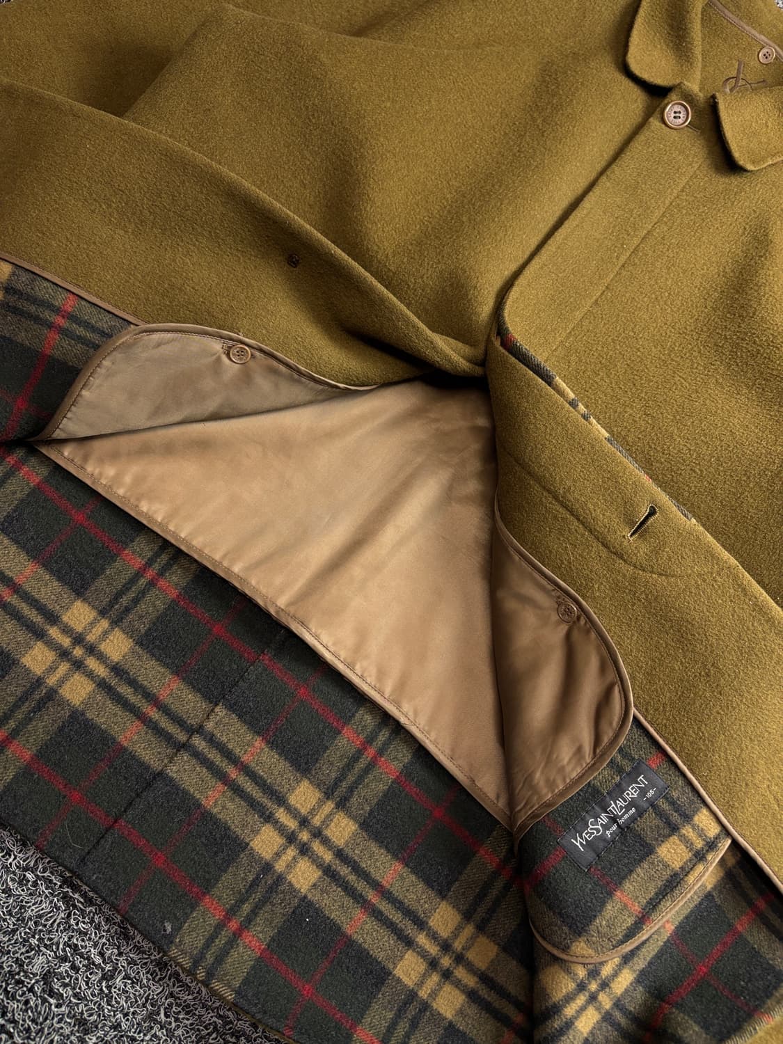 90s YSL 입생로랑 아카이브 울 하프 코트 자켓 3604 상품이미지3