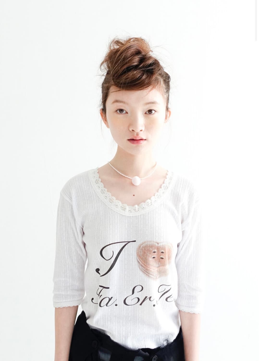 샵페어리 레이스 티셔츠(아이보리 새상품) 상품이미지1