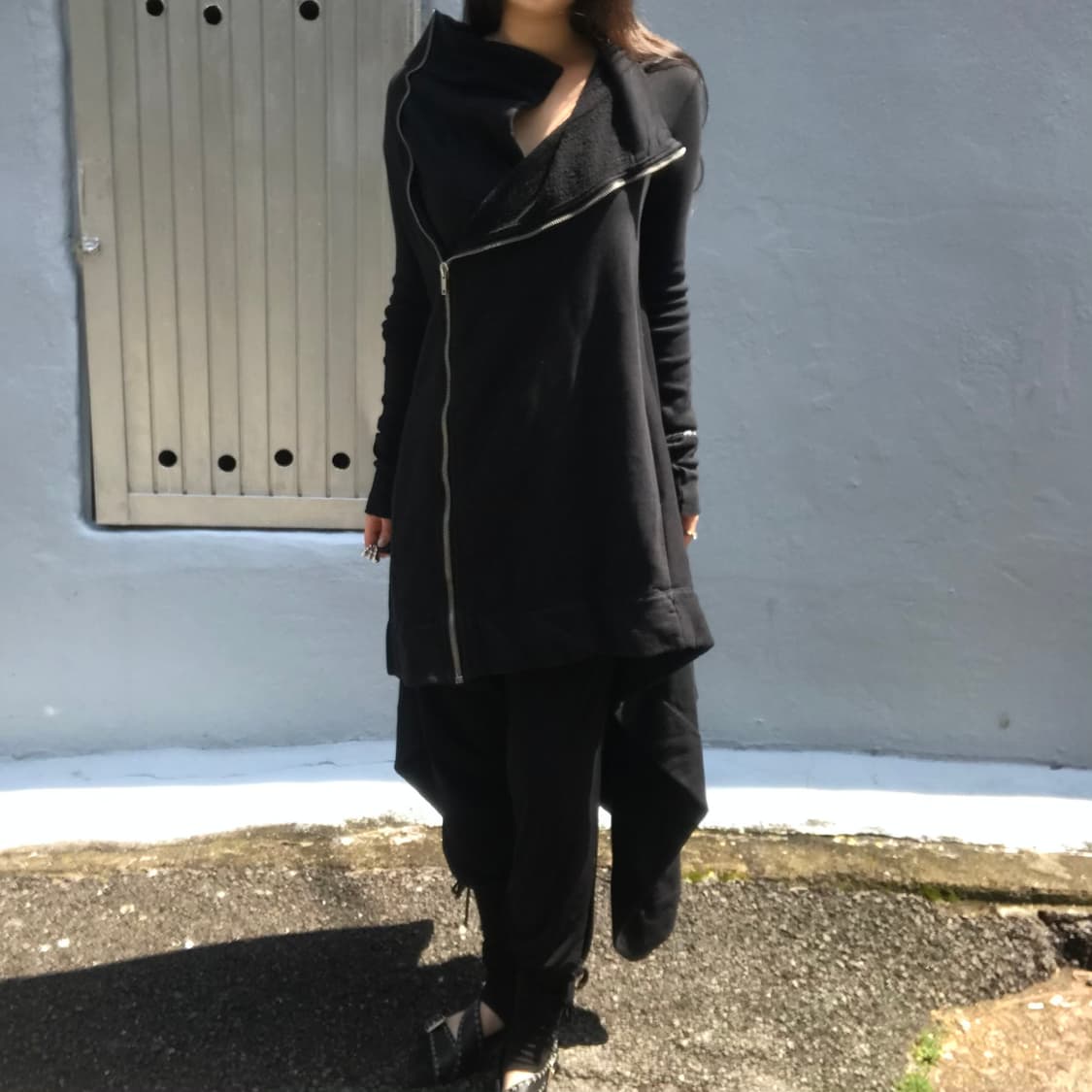 릭오웬스 롱 니트 집업 카디건 상품이미지1