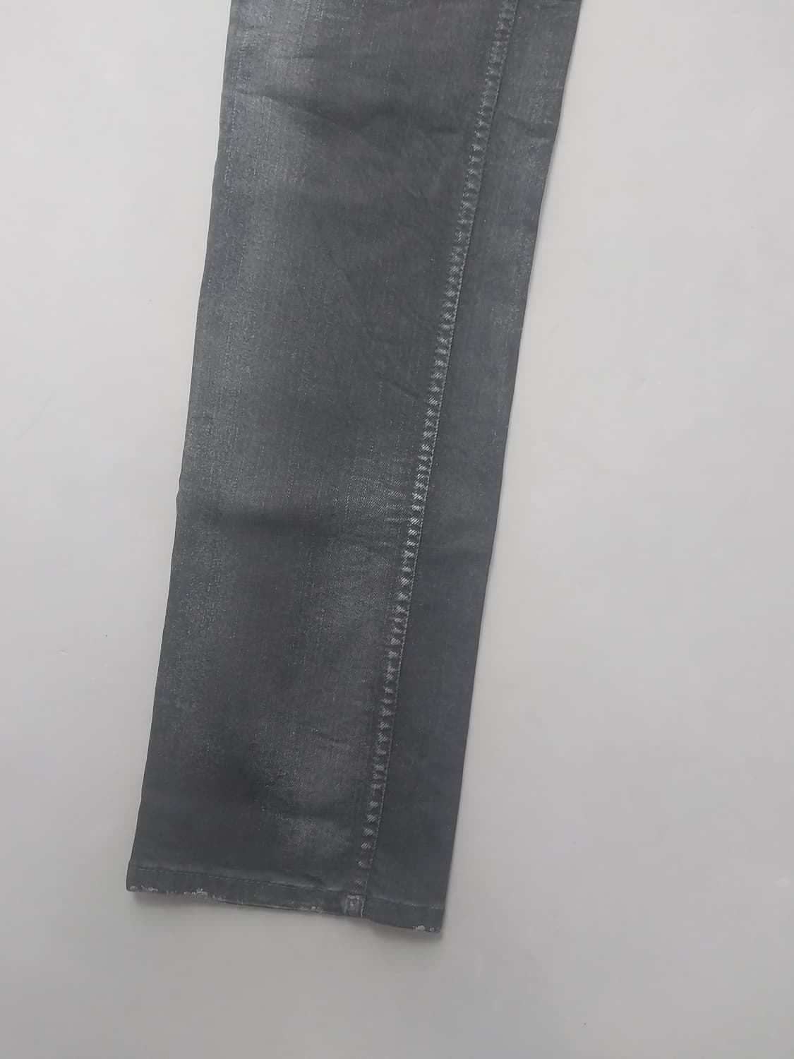 [33] 플랙 진 송치탭 블랙워싱 슬랜더진 쳥바지 상품이미지3