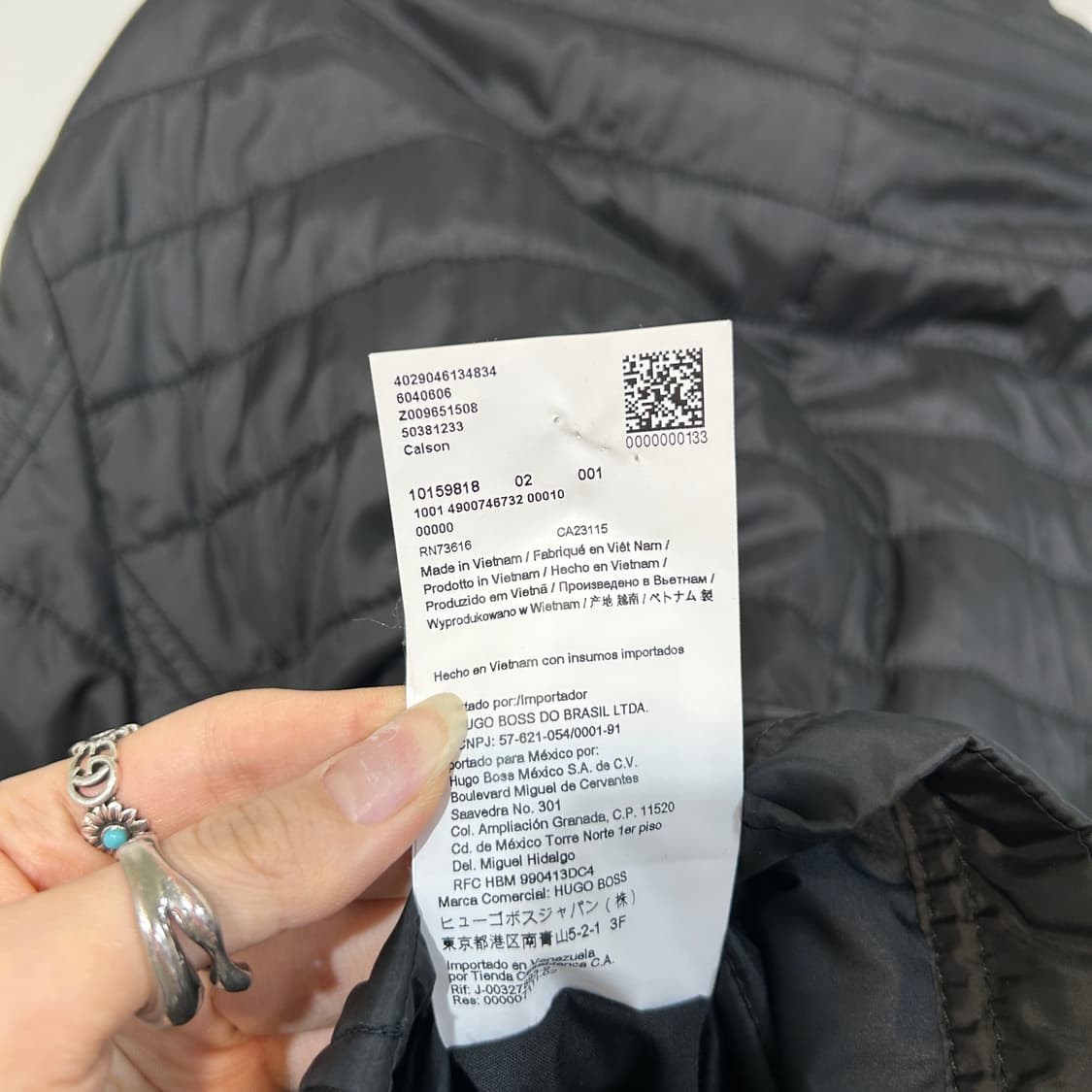 휴고보스 남성 경량패딩 100 상품이미지5